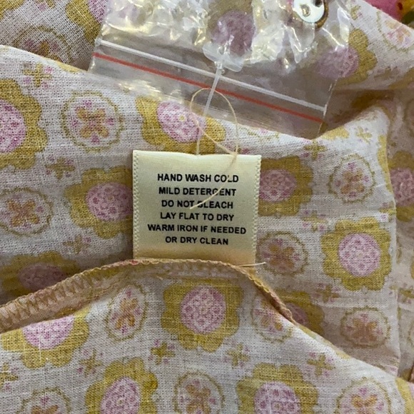 NWT LoveStitch Dress pockets 100% cotton midi floral tiered oranges golds pinks - Picture 13 of 16